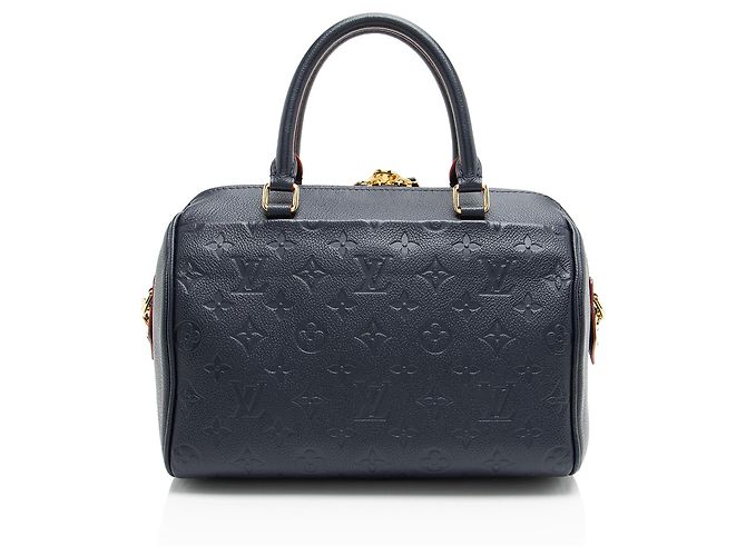 Bolso Bandolera Speedy 25 Monogram Empreinte Louis Vuitton Azul - vista 3