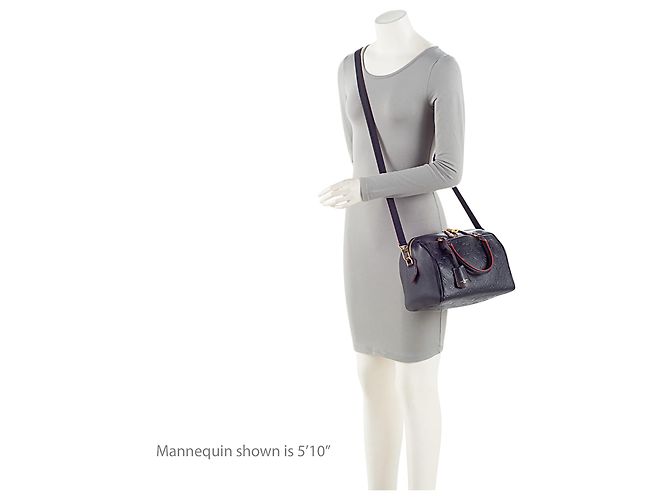 Bolso Bandolera Speedy 25 Monogram Empreinte Louis Vuitton Azul - vista 5