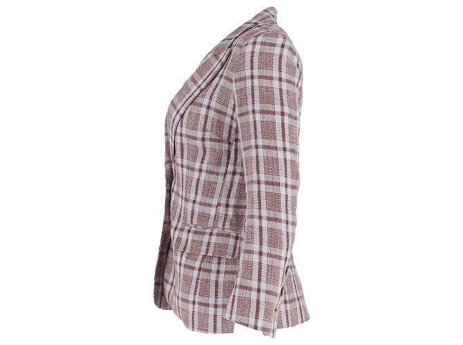 Blazer a quadri Isabel Marant Étoile in lino multicolore - vista 2