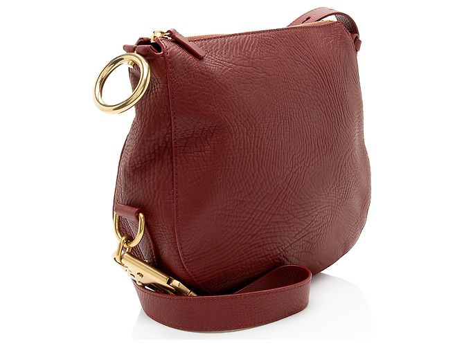 Burberry Leather Knight Small Shoulder Bag Red - view 2