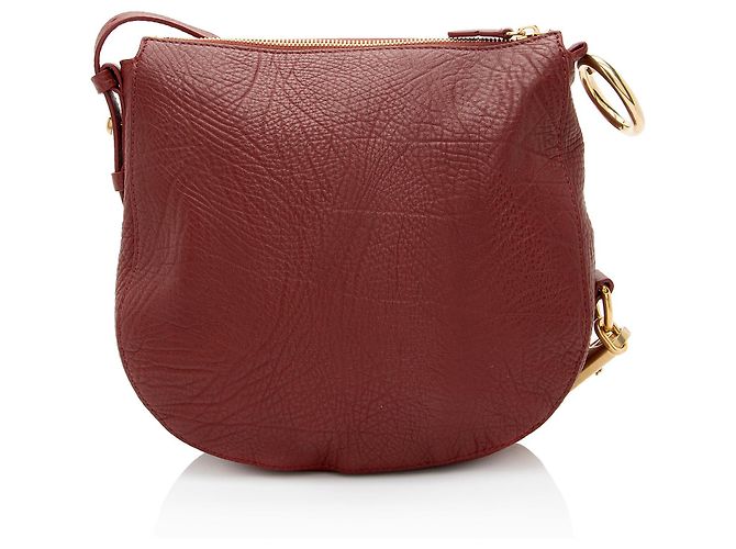 Burberry Leather Knight Small Shoulder Bag Red - view 3