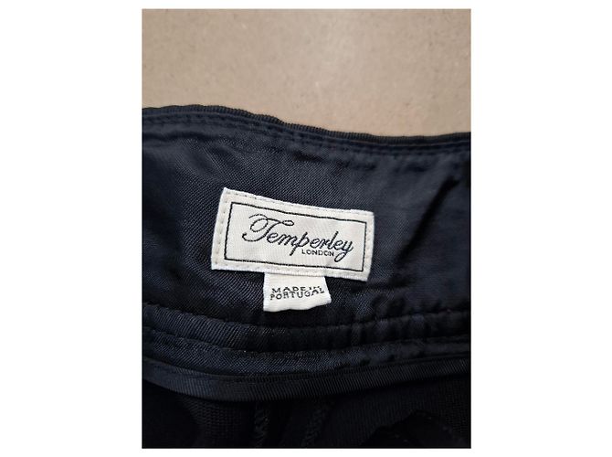Temperley London Culottes aus schwarzem Polyester - Ansicht 6