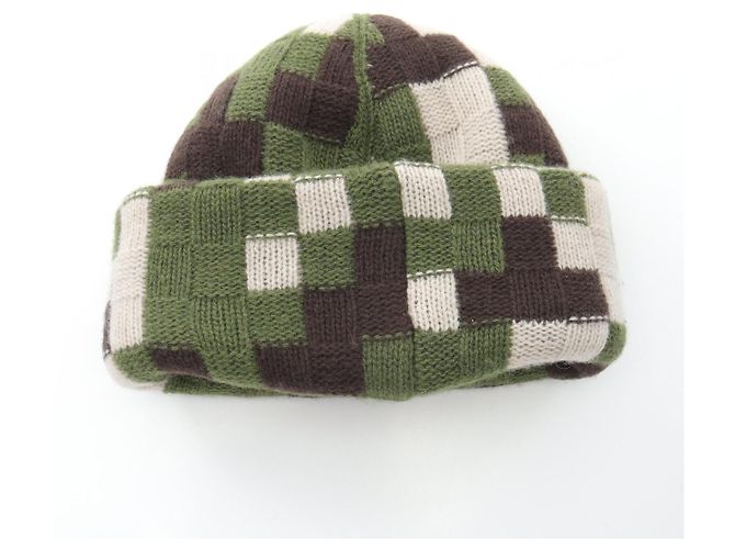 Gorro de lana de punto Damouflage de Louis Vuitton Verde - vista 2