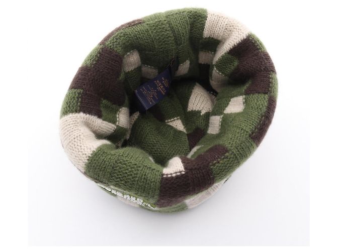 Gorro de lana de punto Damouflage de Louis Vuitton Verde - vista 3