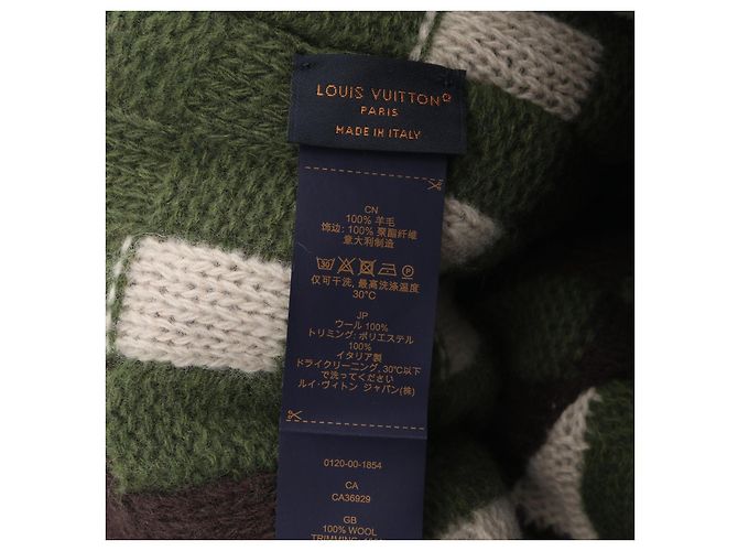 Gorro de lana de punto Damouflage de Louis Vuitton Verde - vista 5