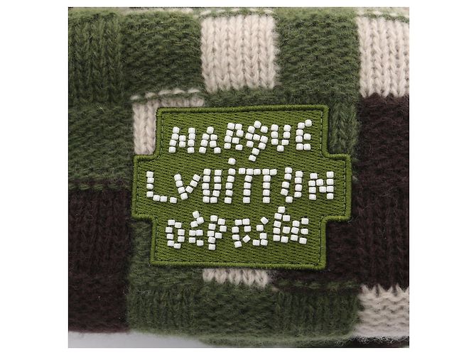 Gorro de lana de punto Damouflage de Louis Vuitton Verde - vista 6