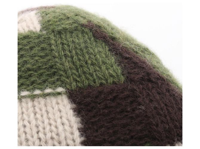Gorro de lana de punto Damouflage de Louis Vuitton Verde - vista 7