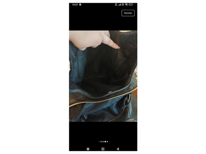 Borsa Tote Lillie Grande Nera in Pelle Michael Kors Nero - vista 4