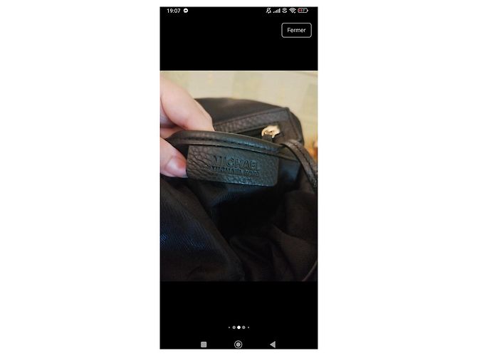 Borsa Tote Lillie Grande Nera in Pelle Michael Kors Nero - vista 5