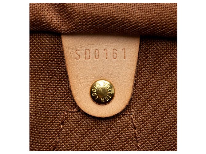 Speedy 35 Handtasche aus Monogram Canvas von Louis Vuitton Braun - Ansicht 6