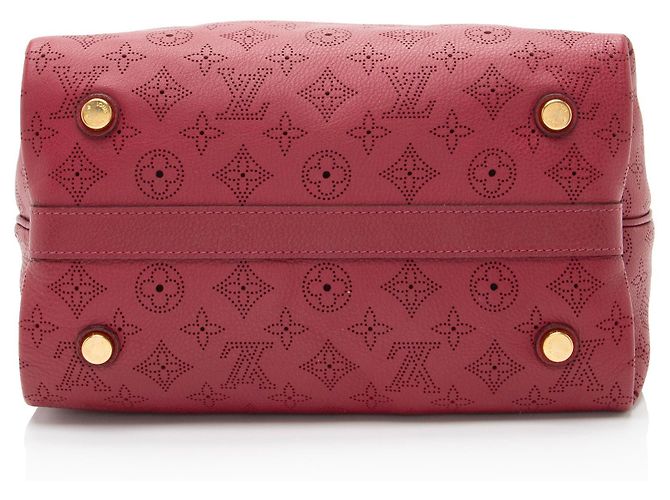 Louis Vuitton Mahina Leder Cirrus PM Handtasche Rot - Ansicht 4