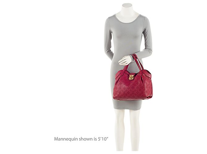 Louis Vuitton Mahina Leder Cirrus PM Handtasche Rot - Ansicht 5