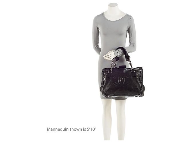 Gabrielle Chanel Kalbsleder Perfect Day Große Einkaufstasche Schwarz - Ansicht 5