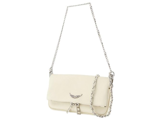 Rock Nano Wallet On Chain - Zadig & Voltaire - Leather - White - view 2