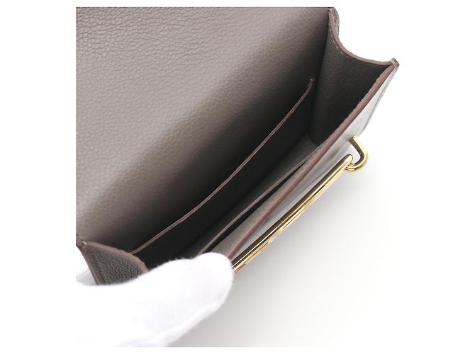 Hermès Portafoglio Hermes Roulis Slim Evercolor Grigio - vista 3