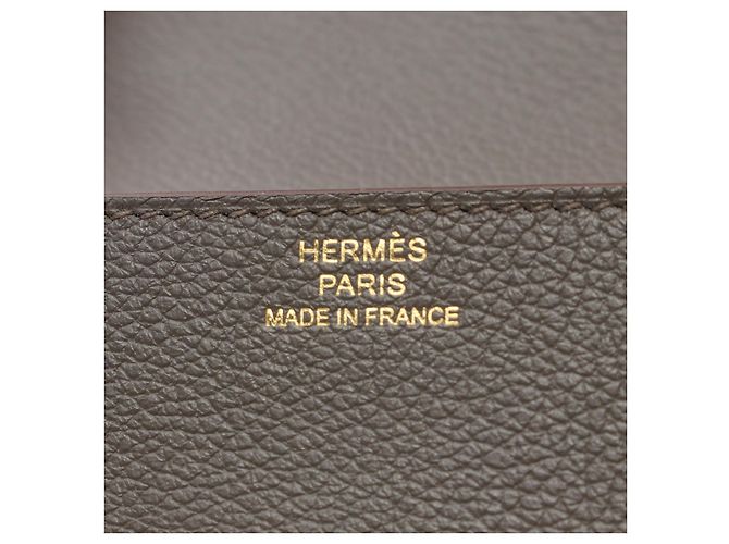 Hermès Portafoglio Hermes Roulis Slim Evercolor Grigio - vista 4
