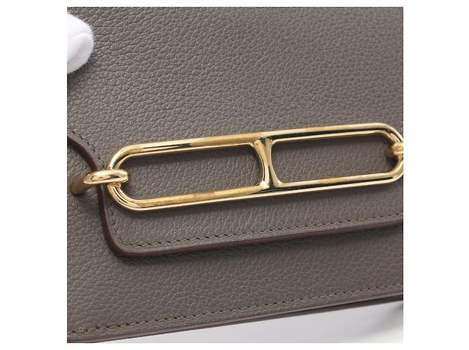 Hermès Portafoglio Hermes Roulis Slim Evercolor Grigio - vista 7