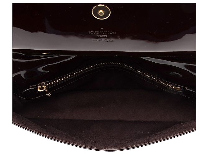Clutch Sobe de cuero patentado Louis Vuitton Roja - vista 6
