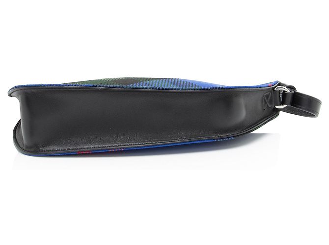 Borsa a spalla mini Burberry Check Shield Blu - vista 4