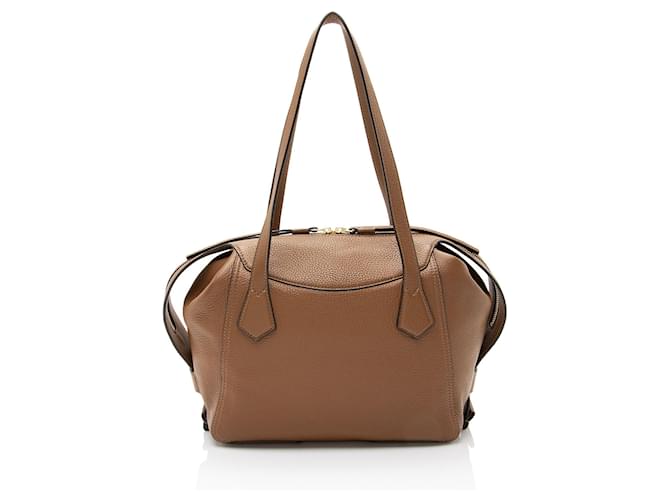 Tory Burch Leder Perry Medium Satchel Braun - Ansicht 3