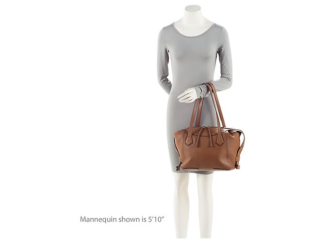 Tory Burch Leder Perry Medium Satchel Braun - Ansicht 5