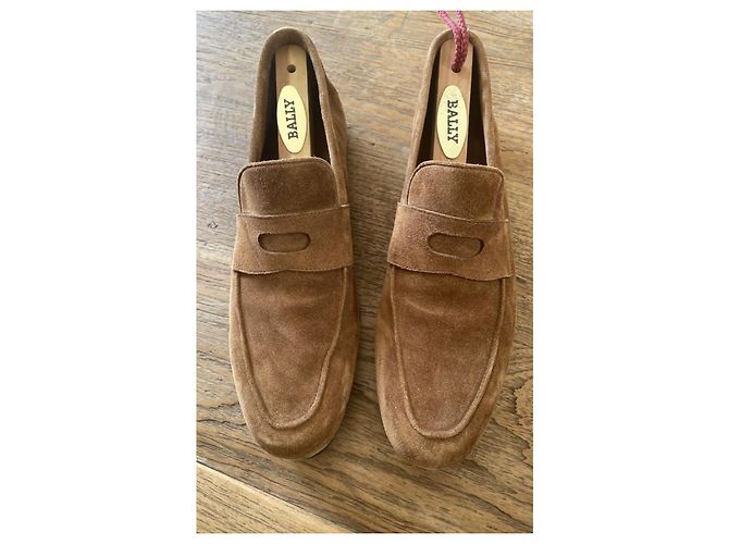 Mocassini John Lobb Lopez in nabuk marrone Beige - vista 3
