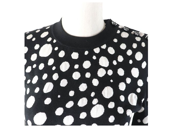 Suéter Infinity Dot Louis Vuitton XS Negro Blanco - vista 4