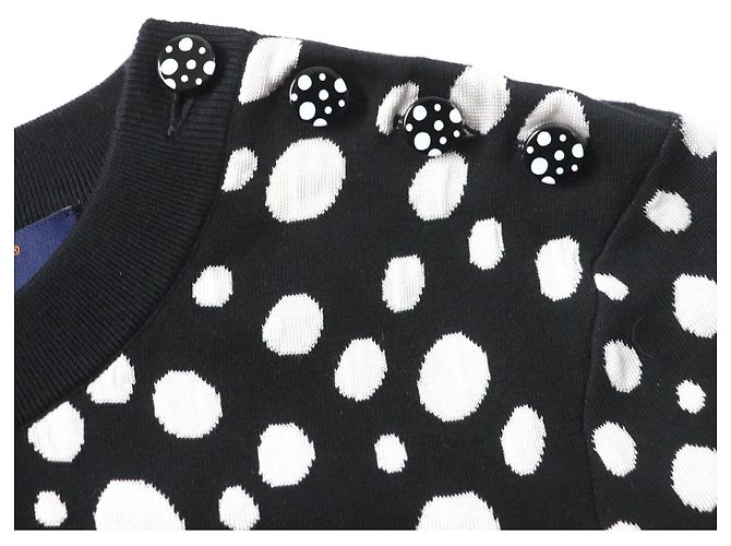 Suéter Infinity Dot Louis Vuitton XS Negro Blanco - vista 5