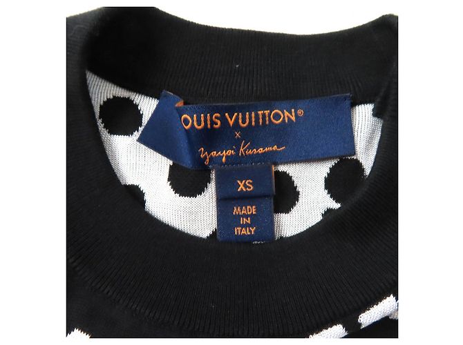 Suéter Infinity Dot Louis Vuitton XS Negro Blanco - vista 7
