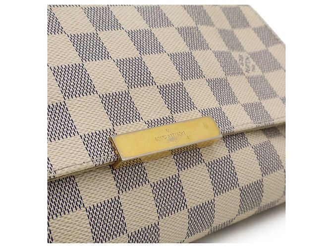 Borsa a spalla 2 in 1 Louis Vuitton Favorite MM Damier Azur Beige Crudo - vista 8