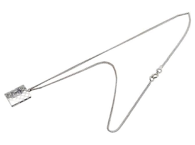 Collana Chanel Matelassé Coco Mark Cambon Argento - vista 4