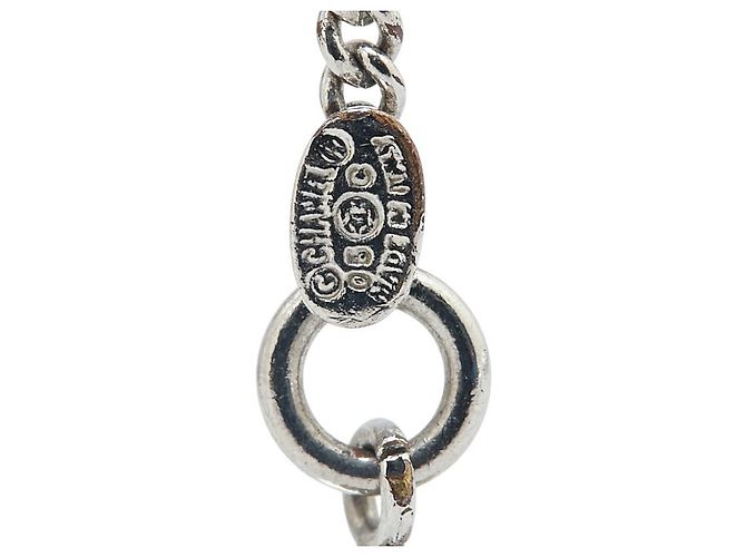 Collana Chanel Matelassé Coco Mark Cambon Argento - vista 7