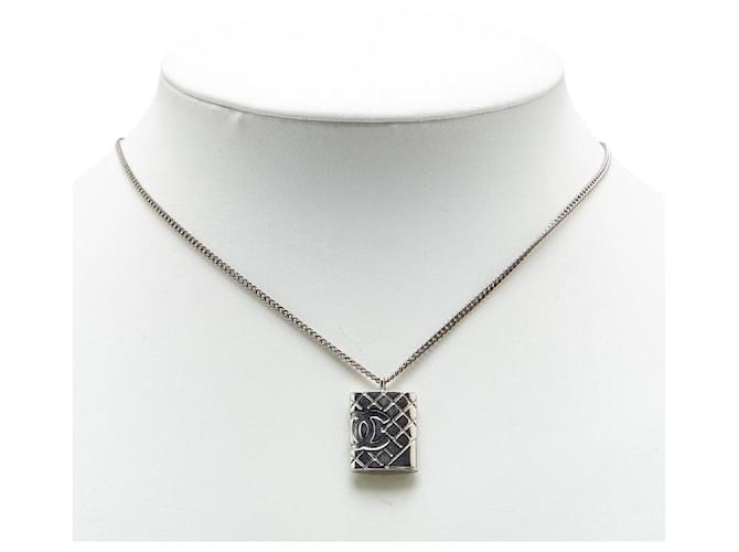 Collana Chanel Matelassé Coco Mark Cambon Argento - vista 8