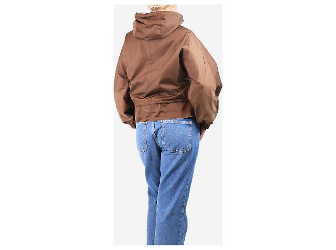 Bellerose Braune wendbare cropped Jacke - Größe UK 8 - Ansicht 2