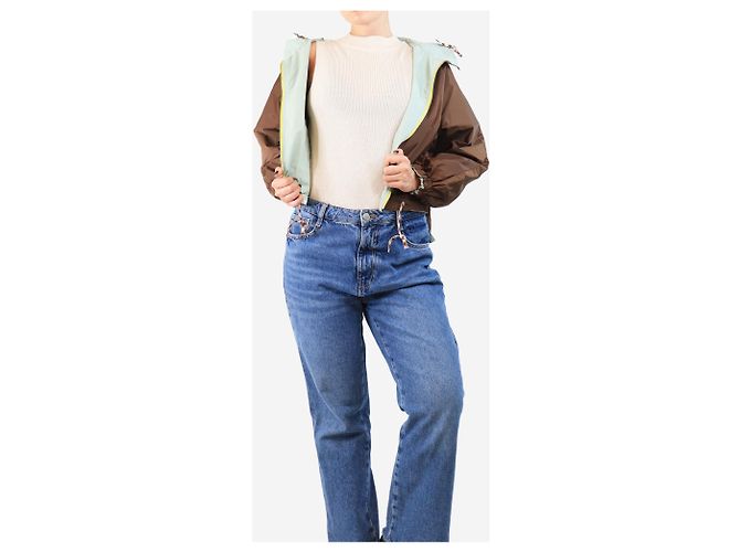 Bellerose Braune wendbare cropped Jacke - Größe UK 8 - Ansicht 3