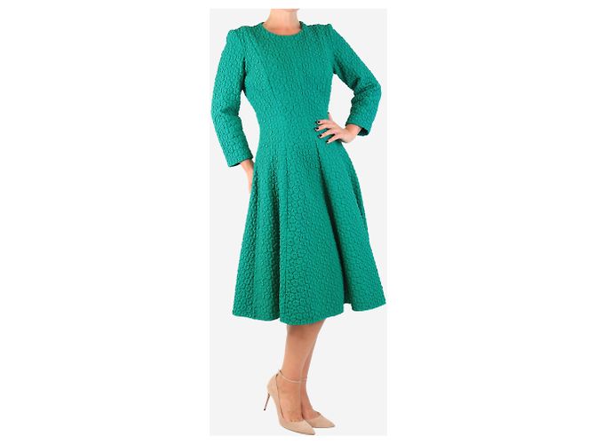Autre Marque Emerald Cannes midi dress - size UK 12 Green - view 3