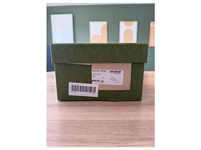 Mocassini Gucci Jordan Argento Pelle 41 - vista 13