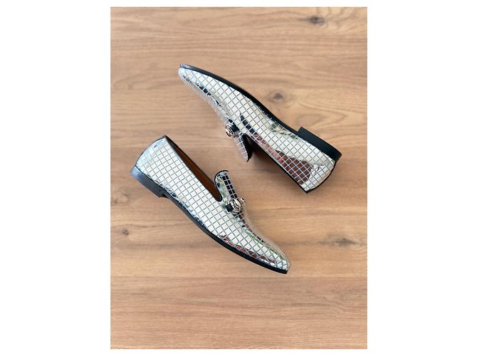 Mocassini Gucci Jordan Argento Pelle 41 - vista 2