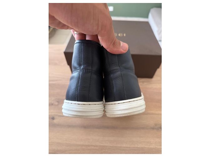 Gucci Sneakers alte miro'soft blu Nero Argento Blu navy - vista 10