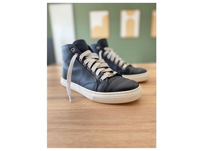 Gucci Sneakers alte miro'soft blu Nero Argento Blu navy - vista 3
