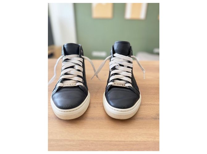 Gucci Sneakers alte miro'soft blu Nero Argento Blu navy - vista 4