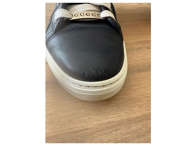 Gucci Sneakers alte miro'soft blu Nero Argento Blu navy - vista 7