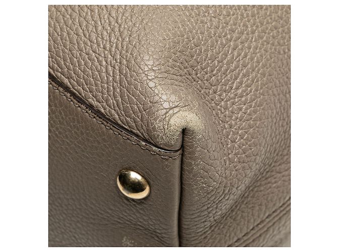 Borsa da lavoro in pelle marrone Gucci Soho Small Taupe - vista 10