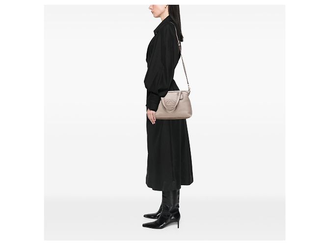 Borsa da lavoro in pelle marrone Gucci Soho Small Taupe - vista 13