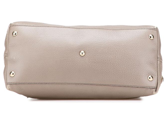 Borsa da lavoro in pelle marrone Gucci Soho Small Taupe - vista 3