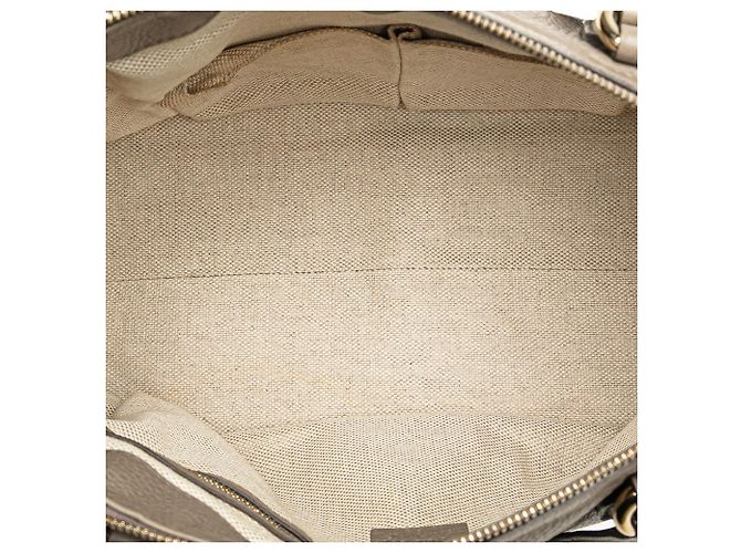 Borsa da lavoro in pelle marrone Gucci Soho Small Taupe - vista 4