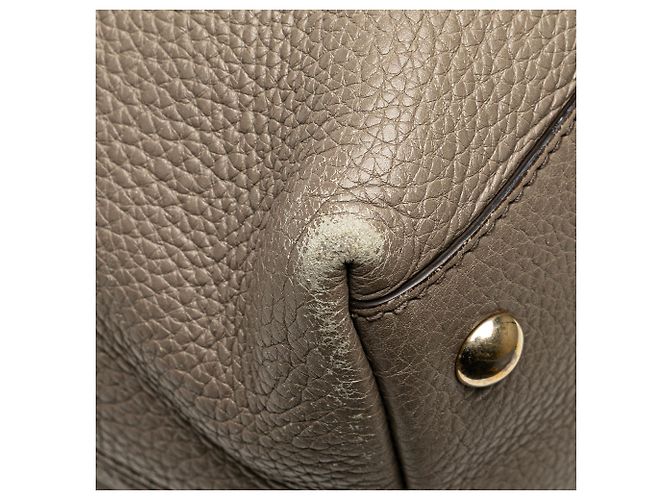 Borsa da lavoro in pelle marrone Gucci Soho Small Taupe - vista 7