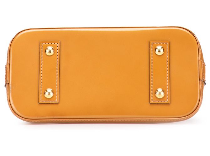 Louis Vuitton Marrone Monogramma Vernis Alma BB Cammello - vista 3