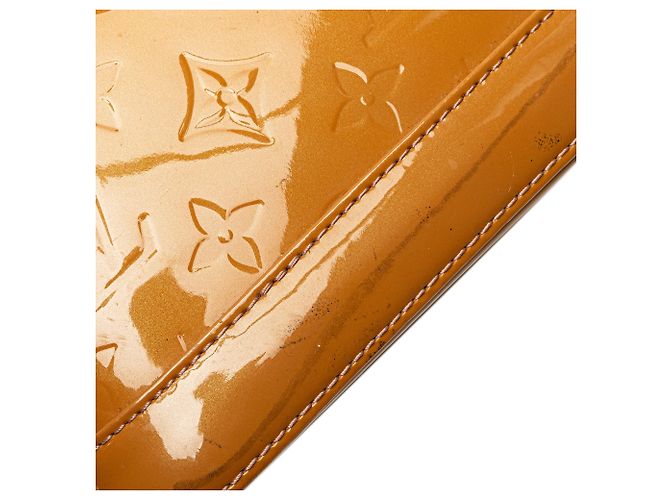 Louis Vuitton Marrone Monogramma Vernis Alma BB Cammello - vista 9