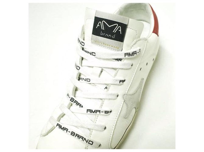 Autre Marque AMA BRAND 2726 SNEAKER Ledersneaker Weiß Rot - Ansicht 7
